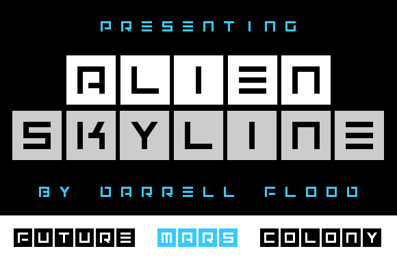 Alien Skyline Font for Futuristic Web Design
