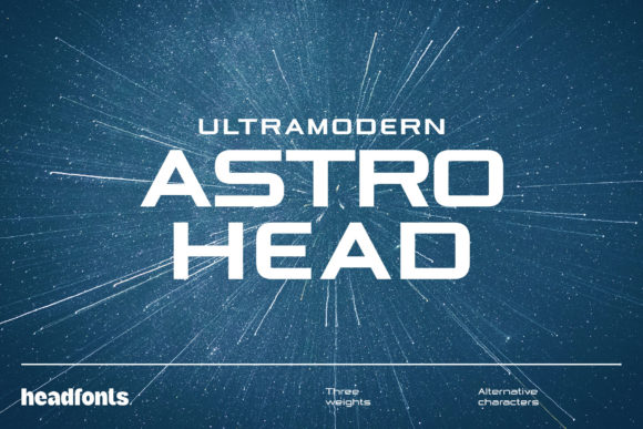 Astrohead: A Modern Display Font for Creative Branding