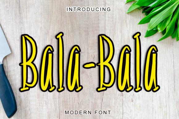 Bala-bala Font for Professional Branding and Creative Design