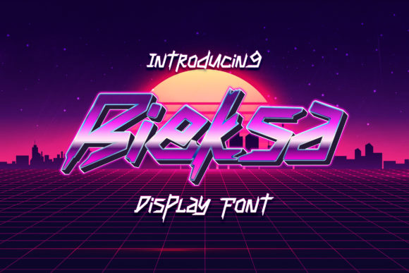 Bieksa: A Sharp Display Font for Modern Editorial Design