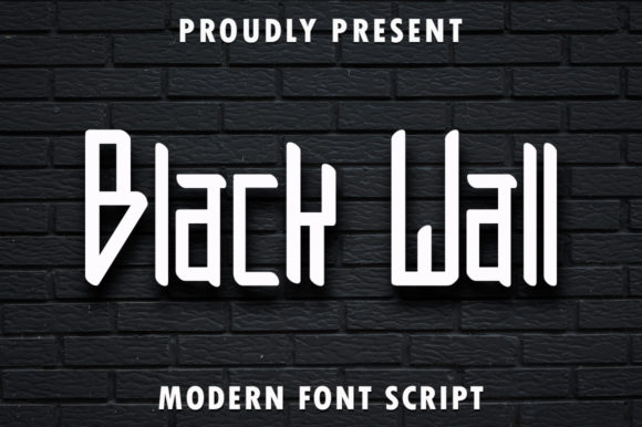 Black Wall: A Playful Display Font for Creative Makers