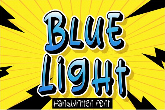 Blue Light: A Trendy Display Font for Digital Creatives