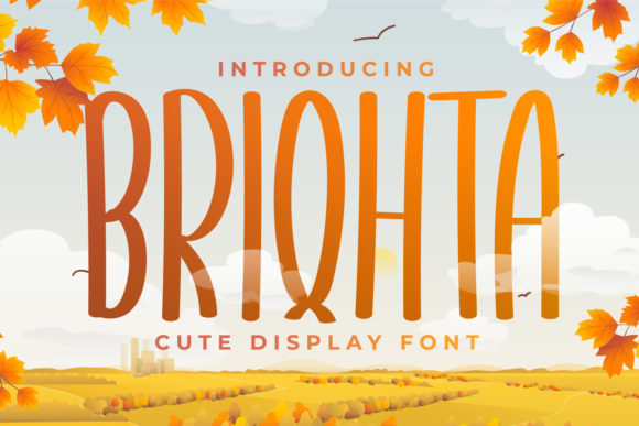 Briqhta: A Playful Display Font for Your Brand
