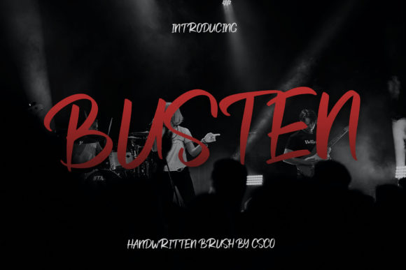 Busten: A Bold Display Font for Creative Branding