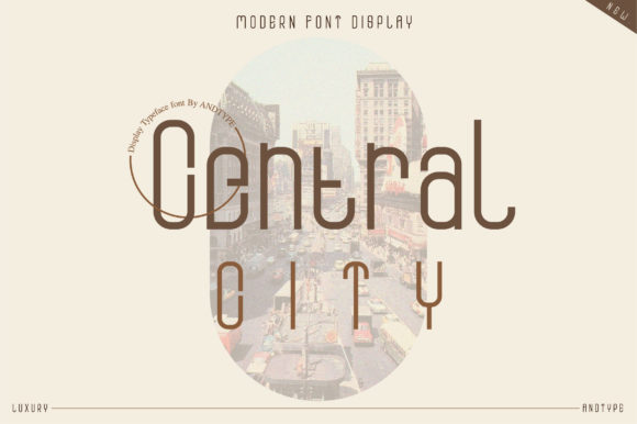 Central City: A Modern Display Font for Digital Creativity