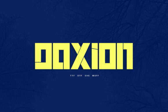 Daxion Font for Handmade and Commercial Design Projects
