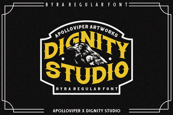 Dignity Studio: Elevate Your Brand with a Vintage Display Font