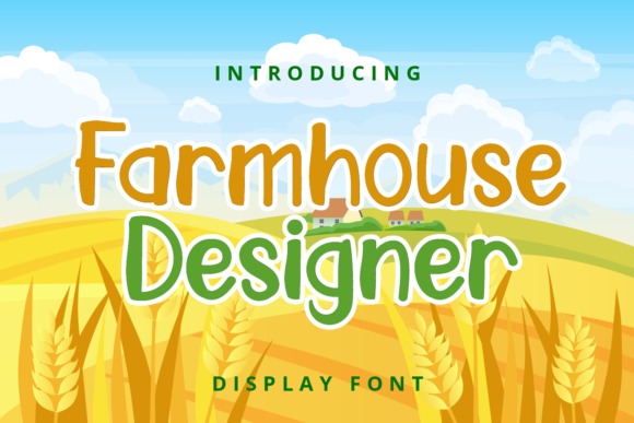 Farmhouse Designer Font for Clean and Stylish Editorial Design