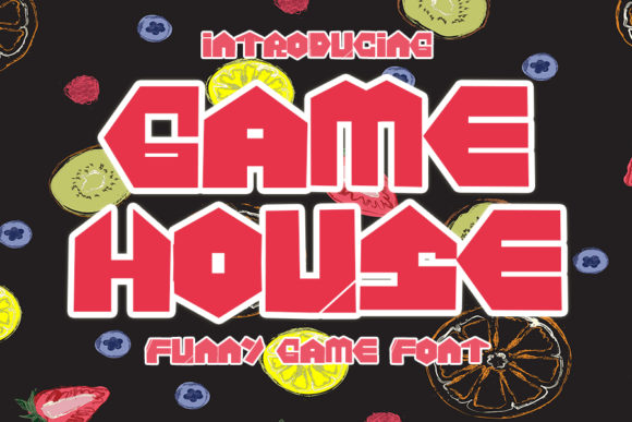 Game House: A Bold Display Font for Creative Makers