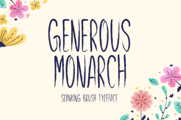 Generous Monarch: A Unique Display Font for Business Branding