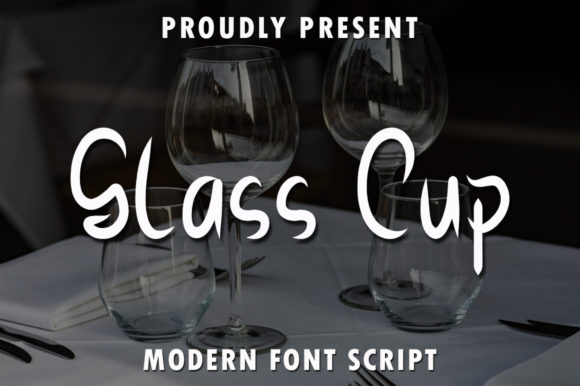 Glass Cup Display Font for Web Design
