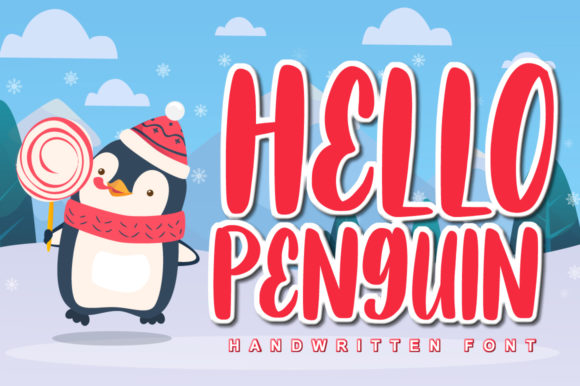 Hello Penguin Font for Trendy and Playful Designs