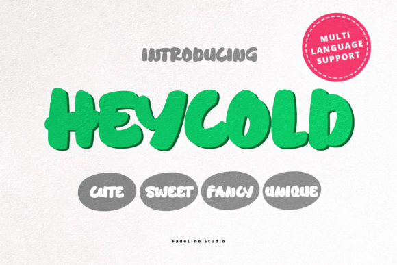 Heycold: A Playful Display Font for Creative Projects