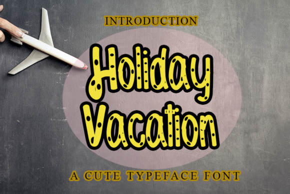 Holiday Vacation Font for Trendy Branding and Creative Projects