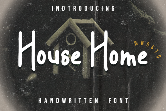 House Home Font for Creative Makers and Handmade Sellers