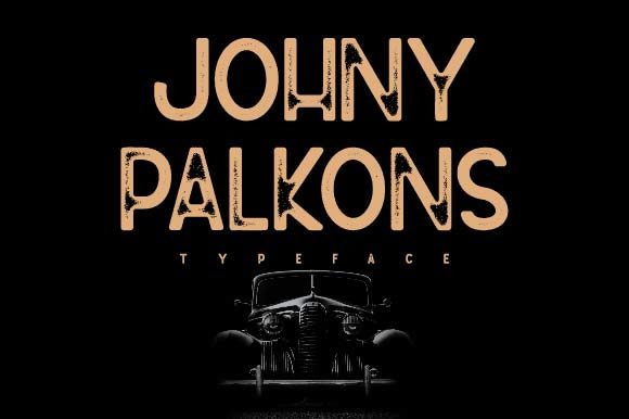 Johny Palkons: A Vintage-Styled Display Font for Modern Web Design