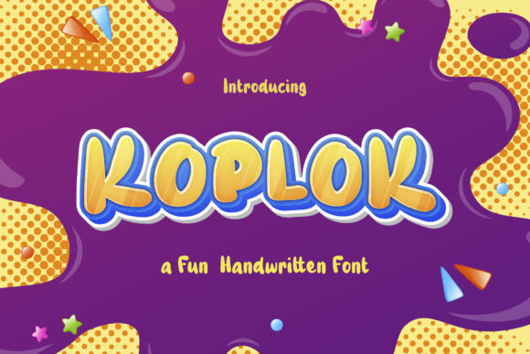 Koplok Font for Kids-Themed Branding and Fun Designs
