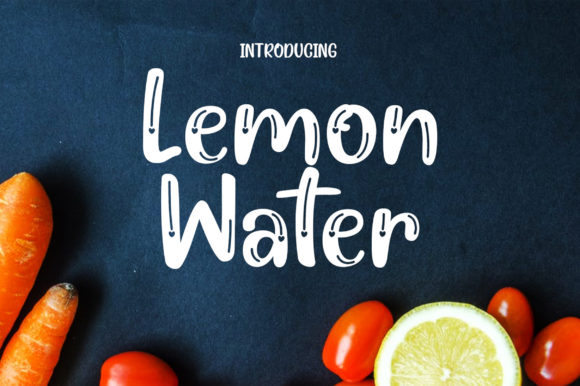 Lemon Water Font for Quirky Branding and Creative Projects