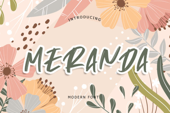 Meranda: A Playful Display Font for Bold Branding and Social Media