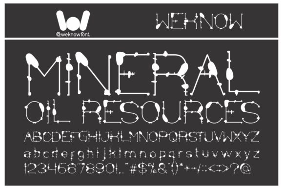 Mineral Oil Resources Font for Professional Branding