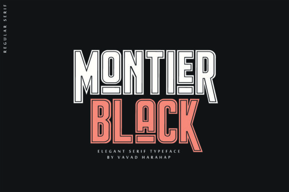 Montier Black: A Bold Display Font for Dynamic Branding
