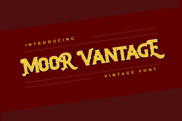 Moor Vantage: A Bold Display Font for Creative Makers