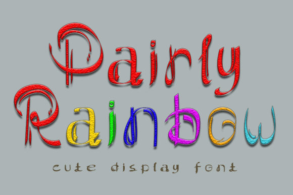 Pairly Rainbow Font Review and Download Guide