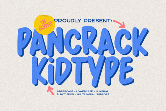 Pancrack Kidtype for Playful Display and Creative Projects