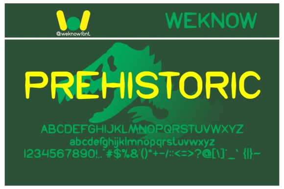 Prehistoric Font for Modern Web Design