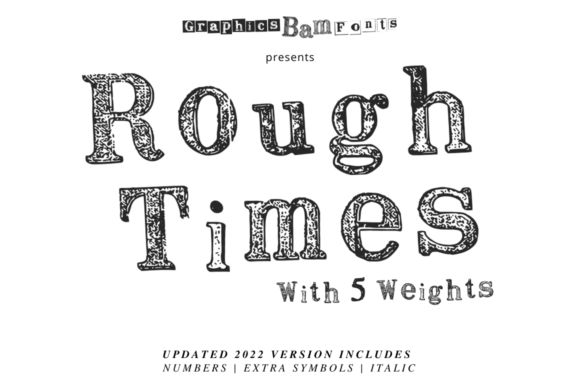 Rough Times Complete Family Font for Bold Branding