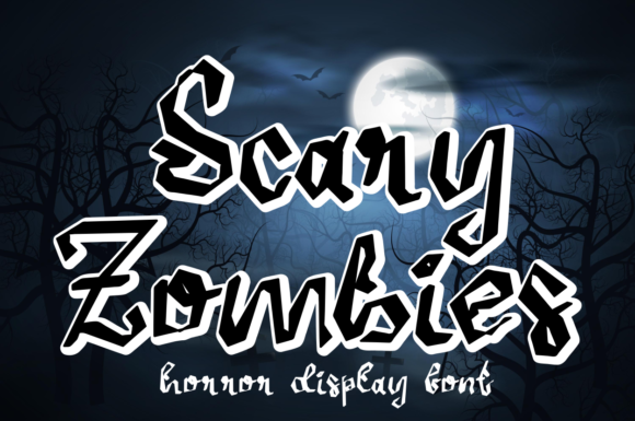 Scary Zombies Font for Spooky Campaigns and Display Design