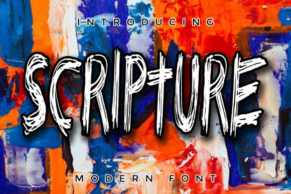 Scripture: A Display Font for Personalized Branding Projects