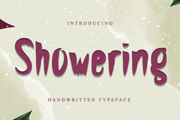 Showering Font for Modern Web Design Projects
