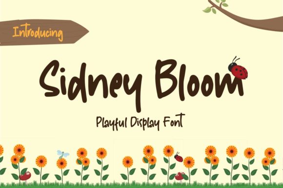 Sidney Bloom: A Cheerful Display Font for Creative Projects