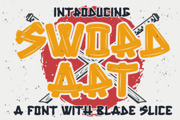 Sword Art Font for Bold Digital Design