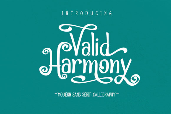 Valid Harmony: A Modern Font for Professional Branding